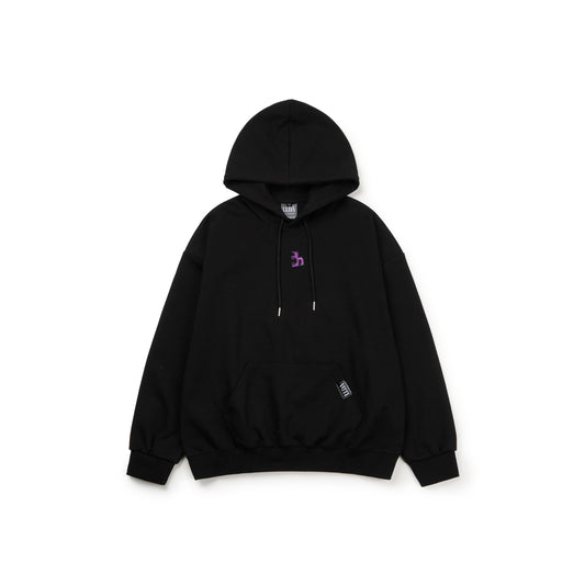 Cute monster embroidery Black 4