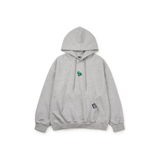 Cute monster embroidery Gray 1