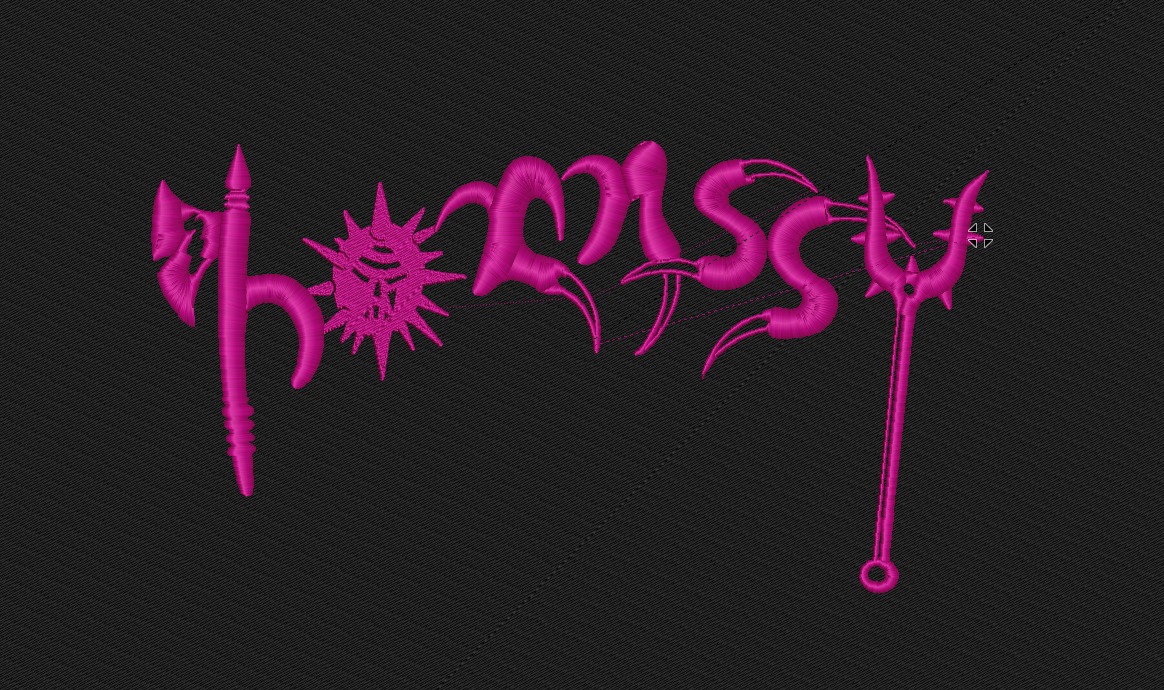 The Venom Script Cap | Purple Embroidery Streetwear Cap