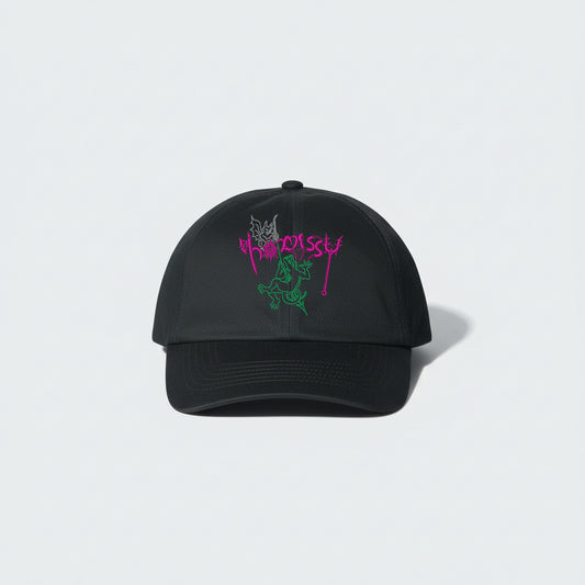 HORNSSY The Gatekeepers black streetwear ball cap with monster embroidery